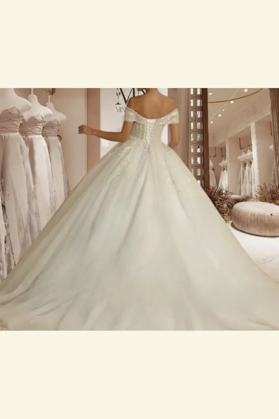 Vestido de Novia corte, princesa, bordado totalmente en preciosas piedras $8898, vista 2