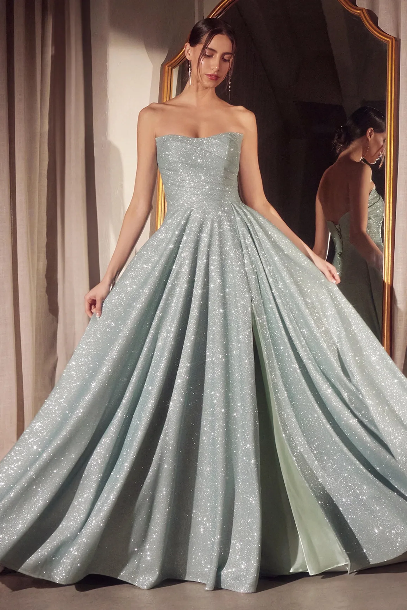 VESTIDO SAGE STRAPLE CON CORSET T701