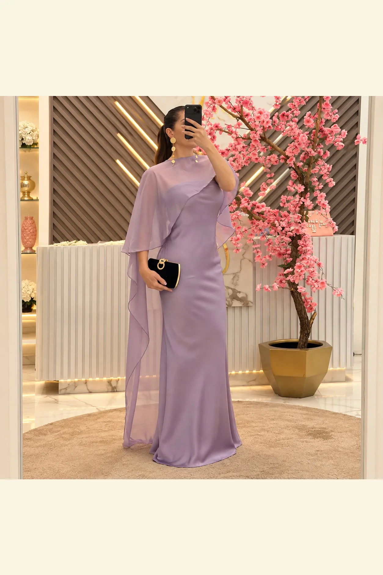 Vestido, color, lila, con ensamble , desmontable