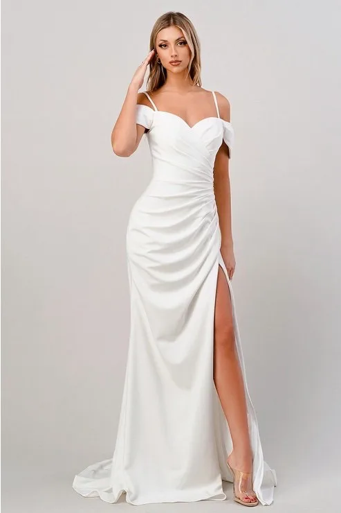 VESTIDO DE NOVIA CORTE CAMPECINO CON ABERTURA EN LA PIERNA KV1057W
