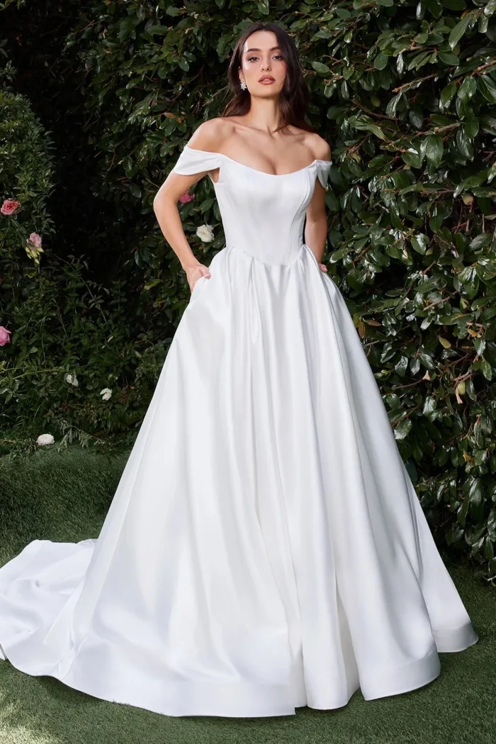 VESTIDO CORTE CAMPESINO CDS513W