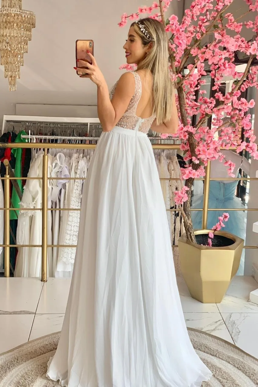 VESTIDO NOVIA CON PEDRERIA