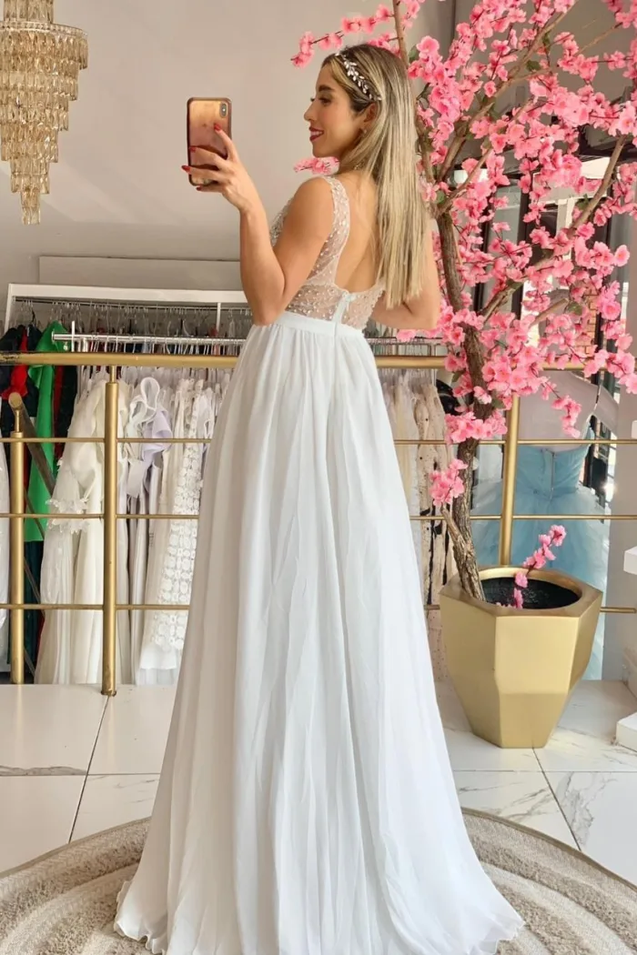 VESTIDO NOVIA CON PEDRERIA