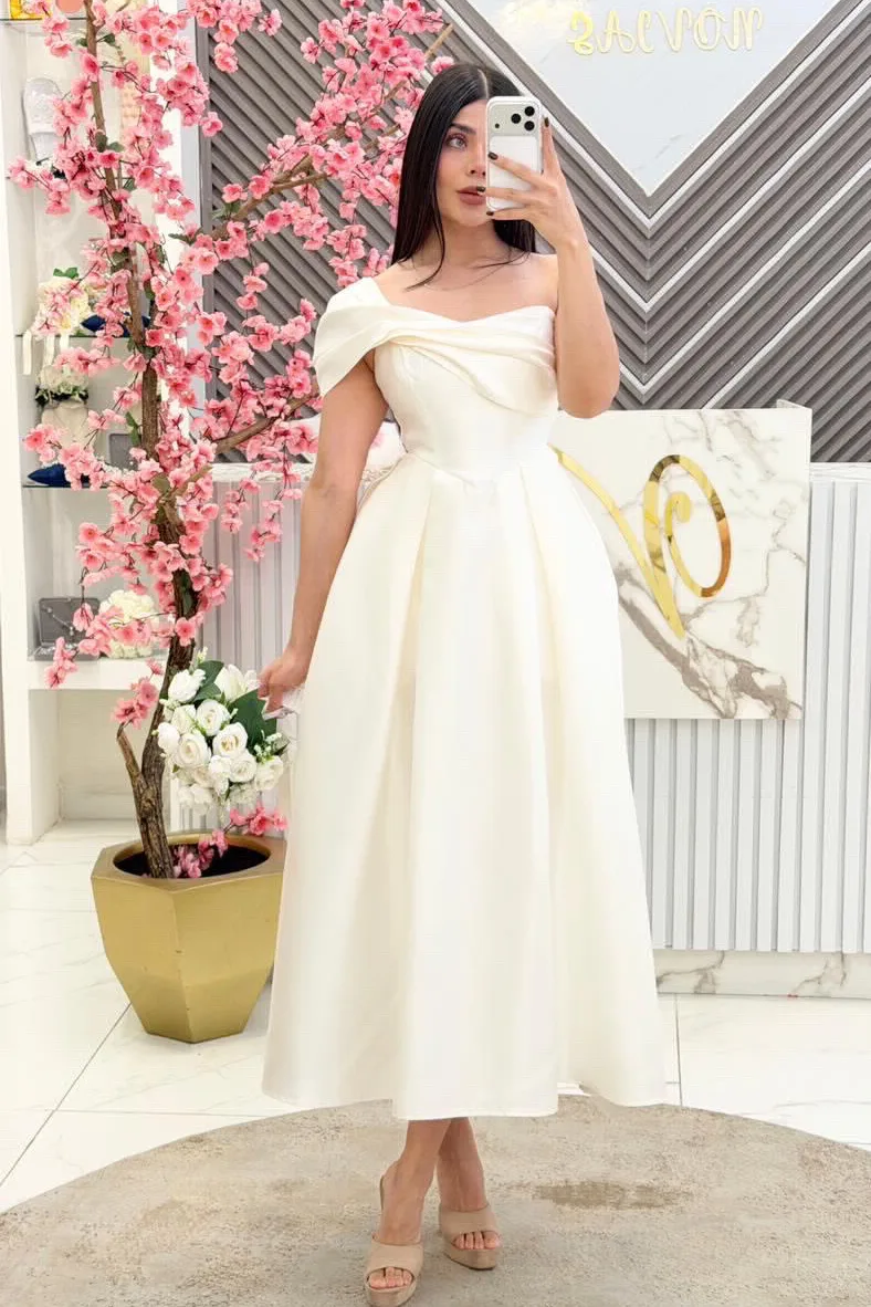 VESTIDO MIDI CORTE A