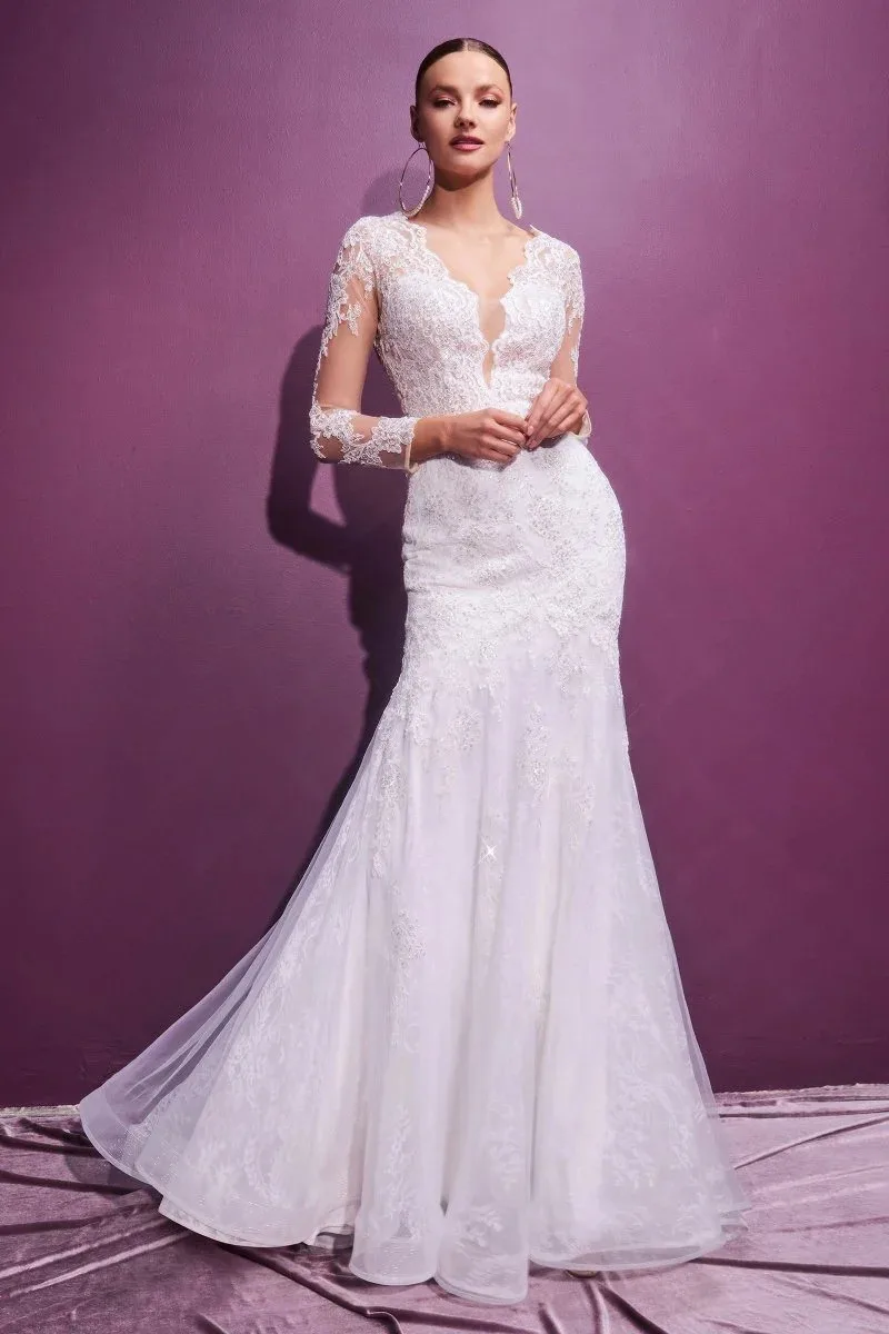 VESTIDO CORTE SIRENA CON ESCOTE EN ESPALDA CD951W