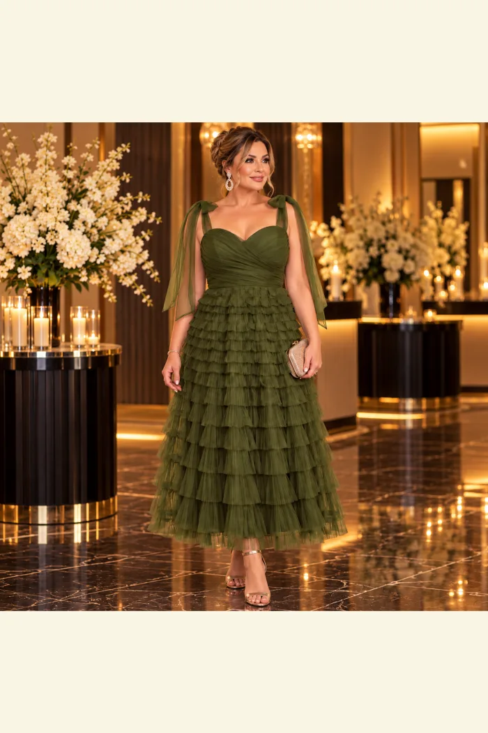 Verde, Olivo, Midi en Tul