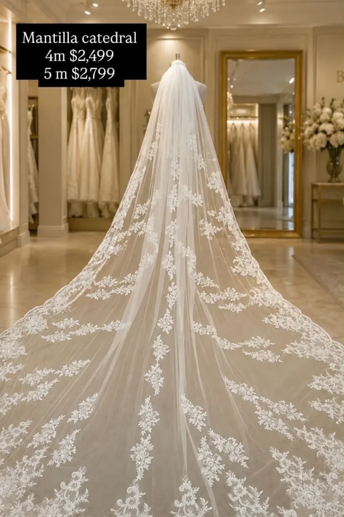 MANTILLA CATEDRAL 5 METROS