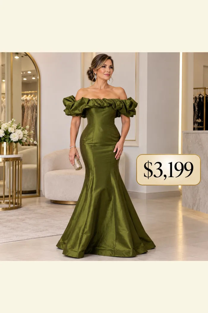 Vestidos, sirena, tipo trompeta, con hombros descubiertos
