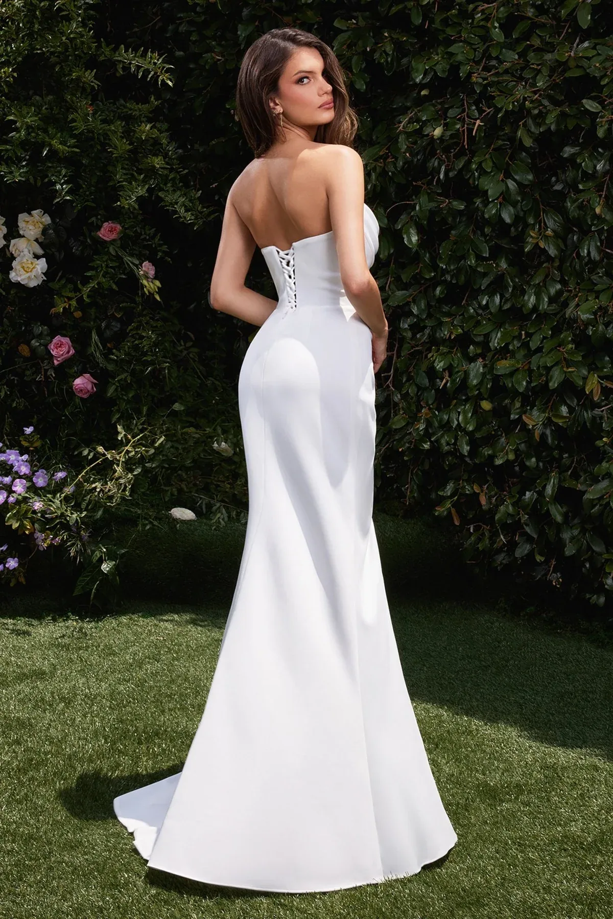 CD355W vestido de Novia  Estraple, vista 2