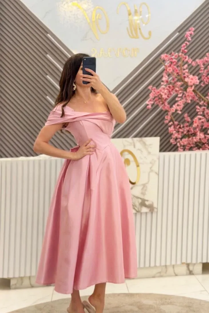VESTIDO MIDI ROSA, vista 2