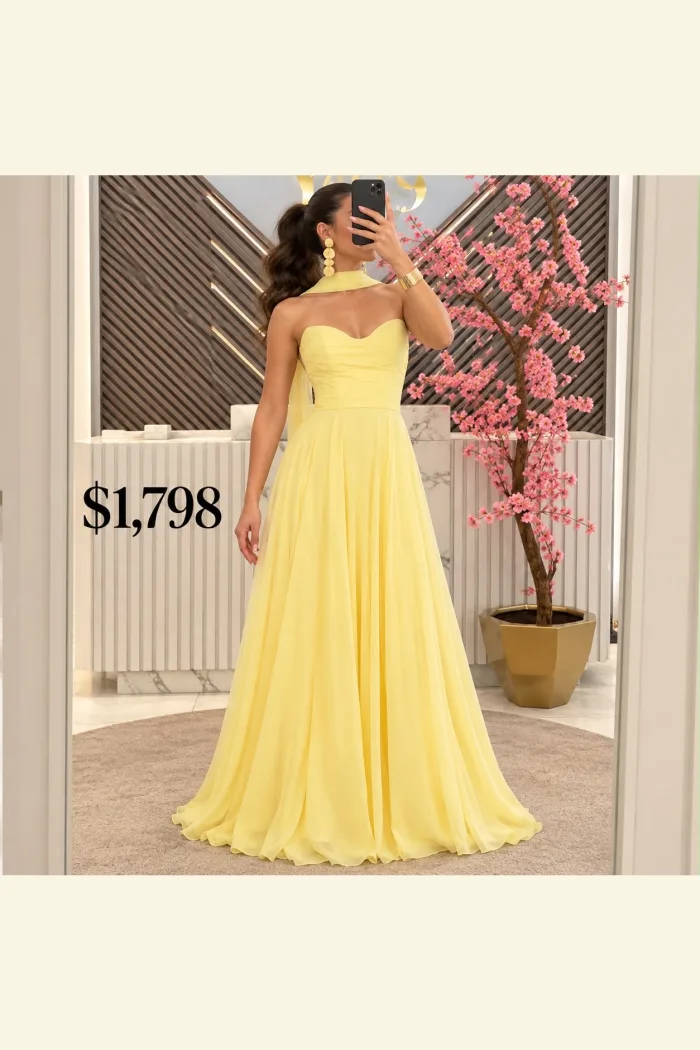 VESTIDO ESCOTE STRAPLESS