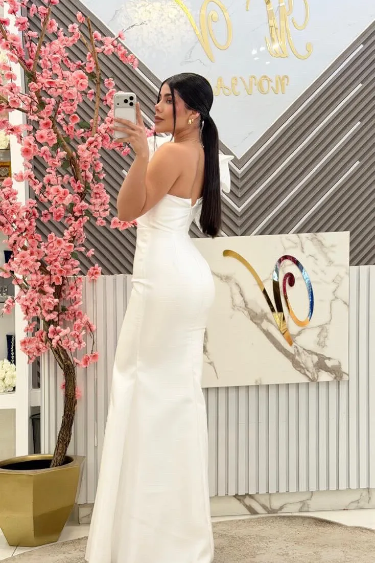 VESTIDO DE NOVIA CORTE SIRENA CON OLÁN, vista 2