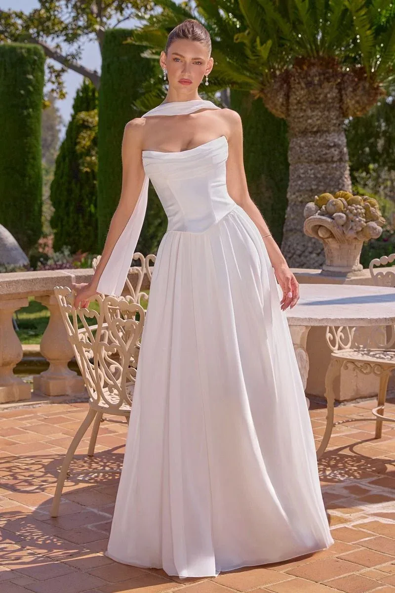VESTIDO DE NOVIA IVORY STRAPLE    MOD.T716
