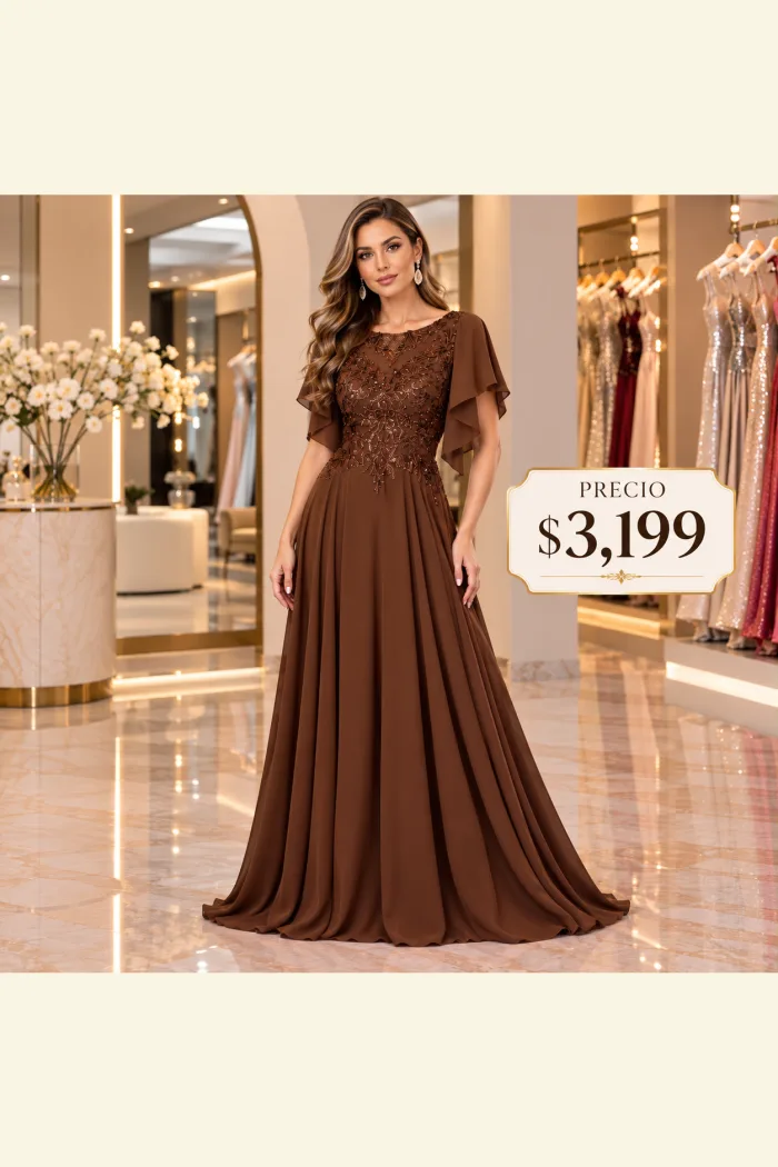 Vestido de Solo, Chocolate con manguita