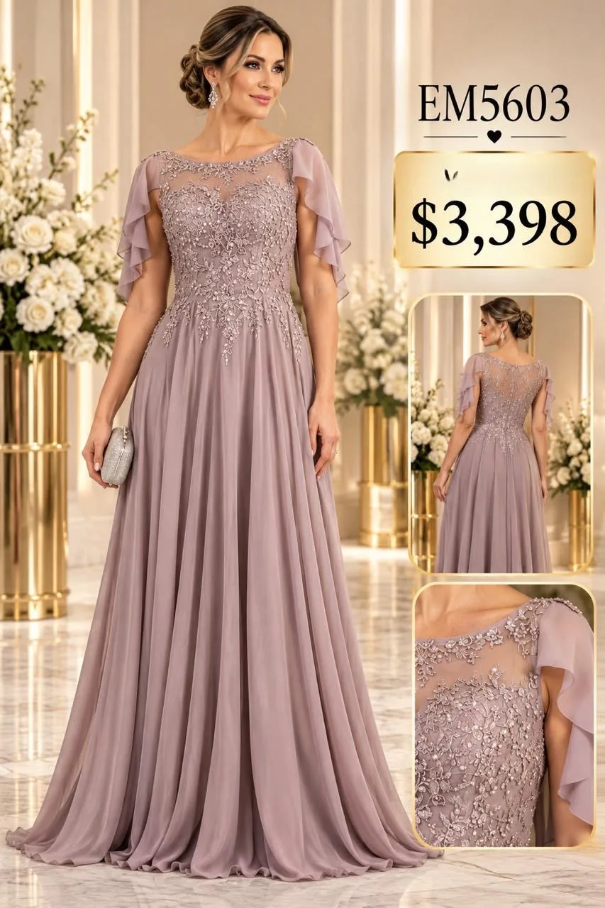 VESTIDO MANGA CORTA DE TUL