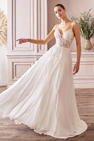 VESTIDO NOVIA CORTE A MOD. TY11, vista 2