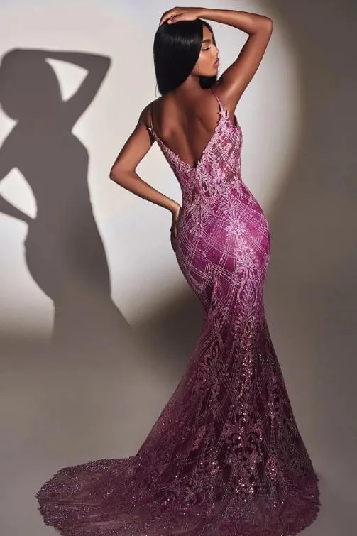 VESTIDO FIESTA MAGENTA, vista 2